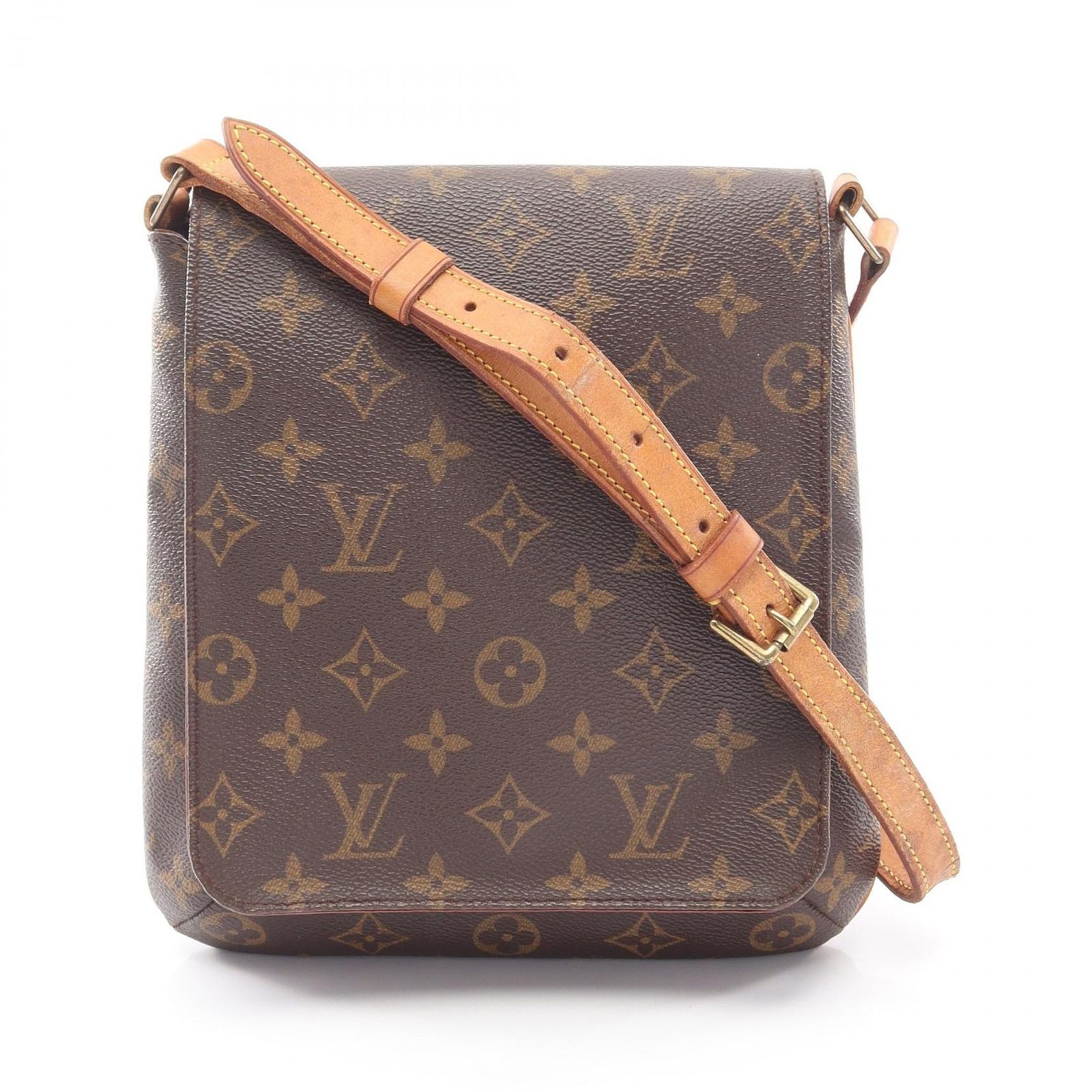 ルイ・ヴィトン LOUIS VUITTON ショルダーバッグ ミュゼットサルサ ショートストラップ モノグラム M51258 PVCコーティングキャンバス レザー ミュゼット・サルサ ショート