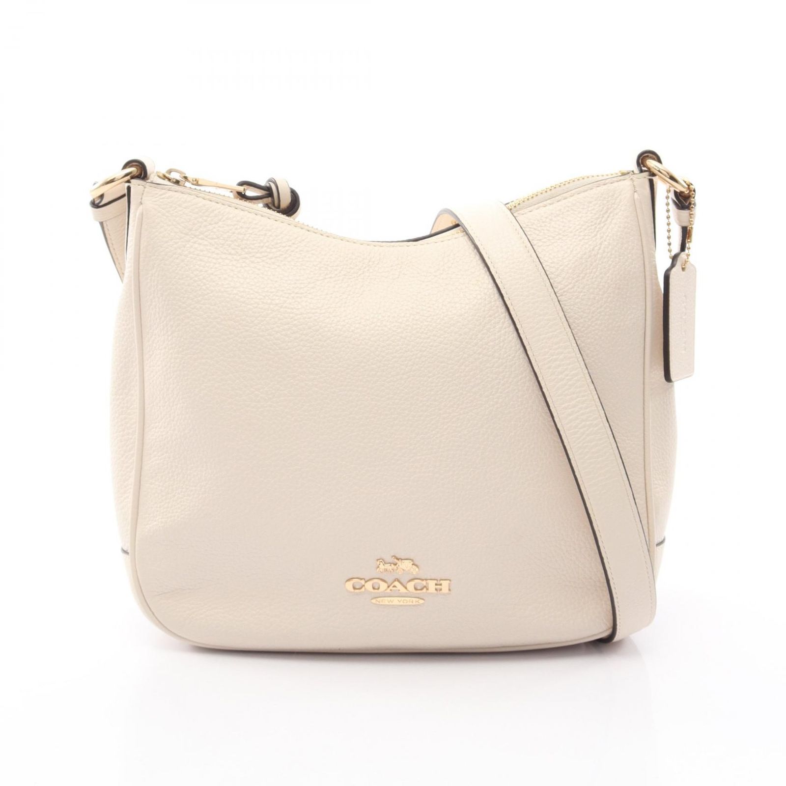 コーチ COACH ショルダーバッグ エリー ファイル アイボリー レザー ショルダーバッグ レディース Used A
