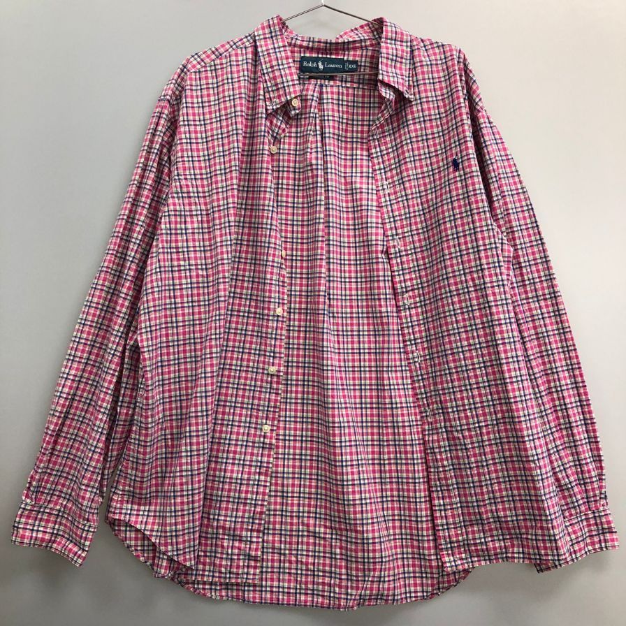 ラルフローレン ボタンダウンシャツ 90S オールド チェック【AFB40】 ラルフローレン ボタンダウンシャツ 90S オールド チェック【AFB40