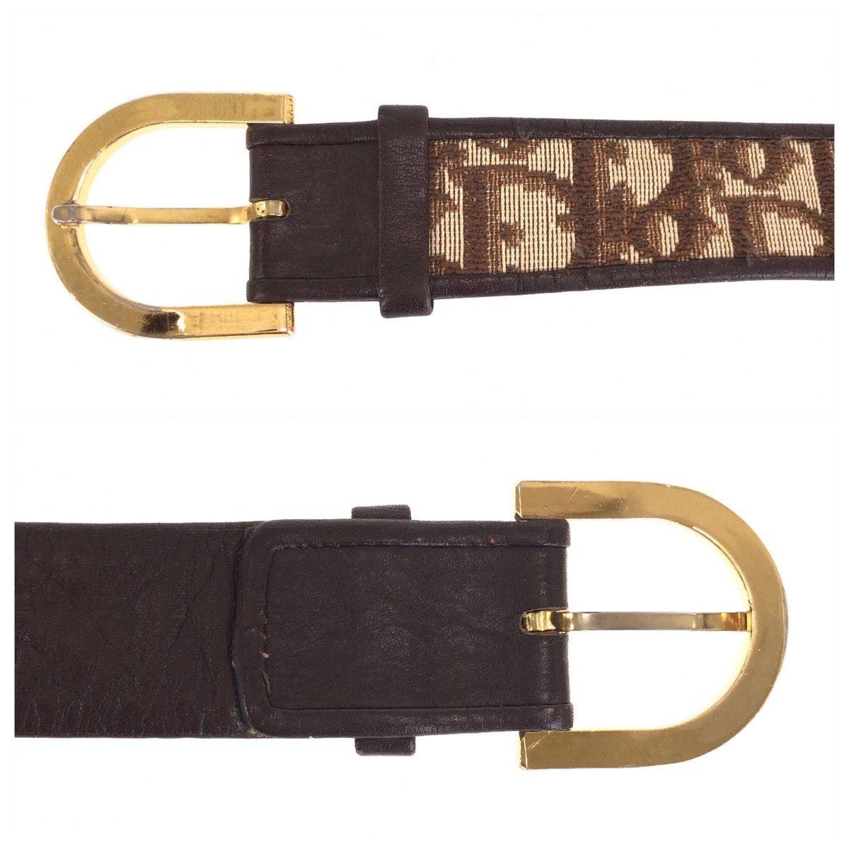 Dior ディオール トロッター 65cm ブラウン ベージュ ゴールド金具