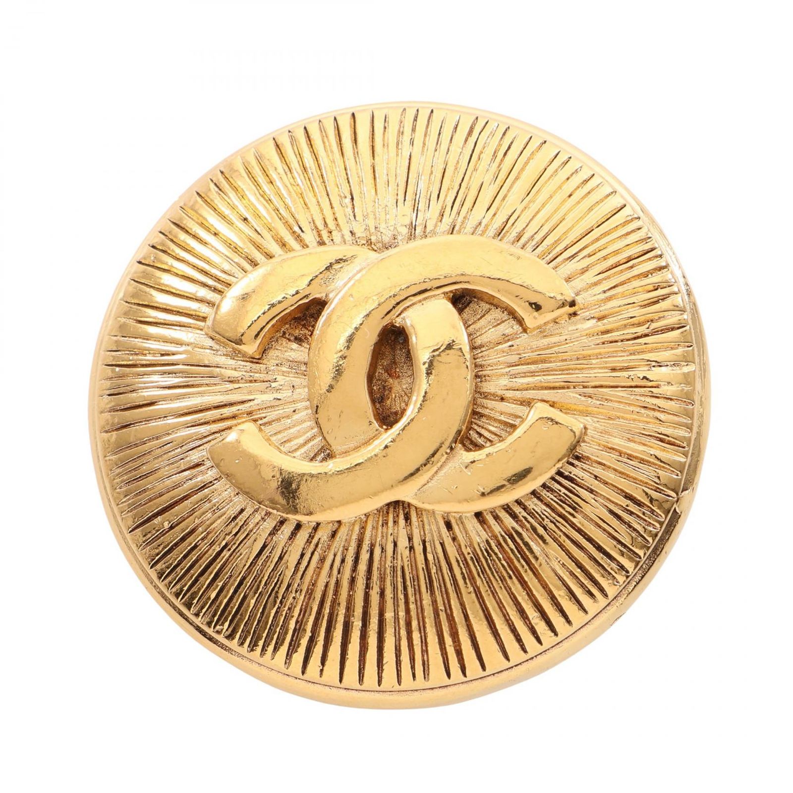 シャネル CHANEL ブローチ ココマーク ラウンド GP（ゴールドメッキ