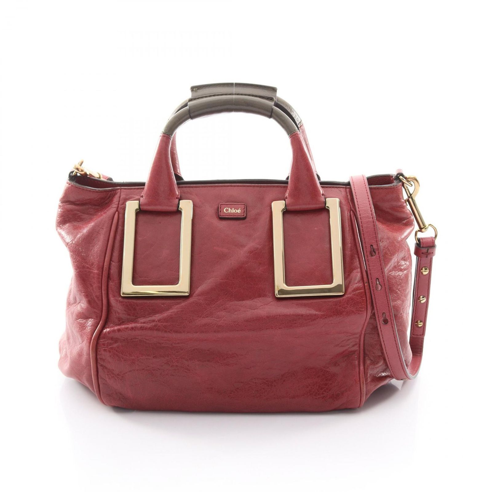 クロエ Chloe ハンドバッグ エテル 2way レッド レザー エテル 2wayハンド レディース Used B 27,820円