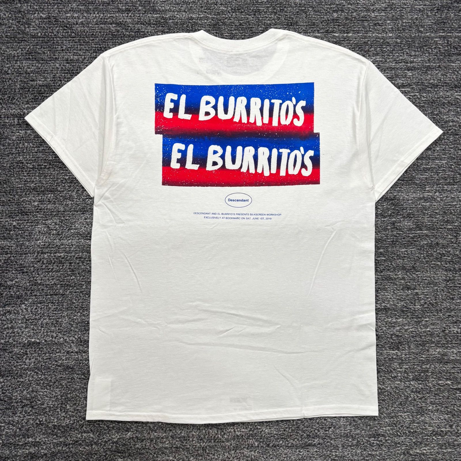 美品 DESCENDANT El Burritos skate Amigos Tシャツ 3 ディセンダント エルブリトス スケート アミーゴス ホワイト