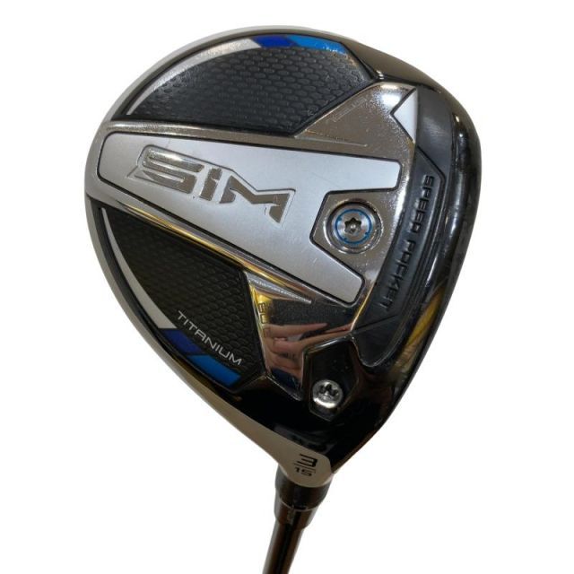 【中古】 テーラーメイド SIM 3W フェアウェイウッド FW 純正特注シャフト (フレックスS) メンズ 男性用 右利き 右用 Cランク ゴルフクラブ