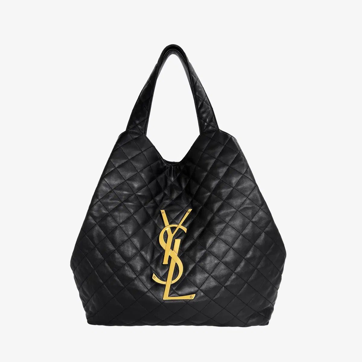 Saint Laurent サンローラン 698651 ICARE イカレ アイケア ショッパーバッグ マキシ ブラック ラムスキン TSZ8UM8V