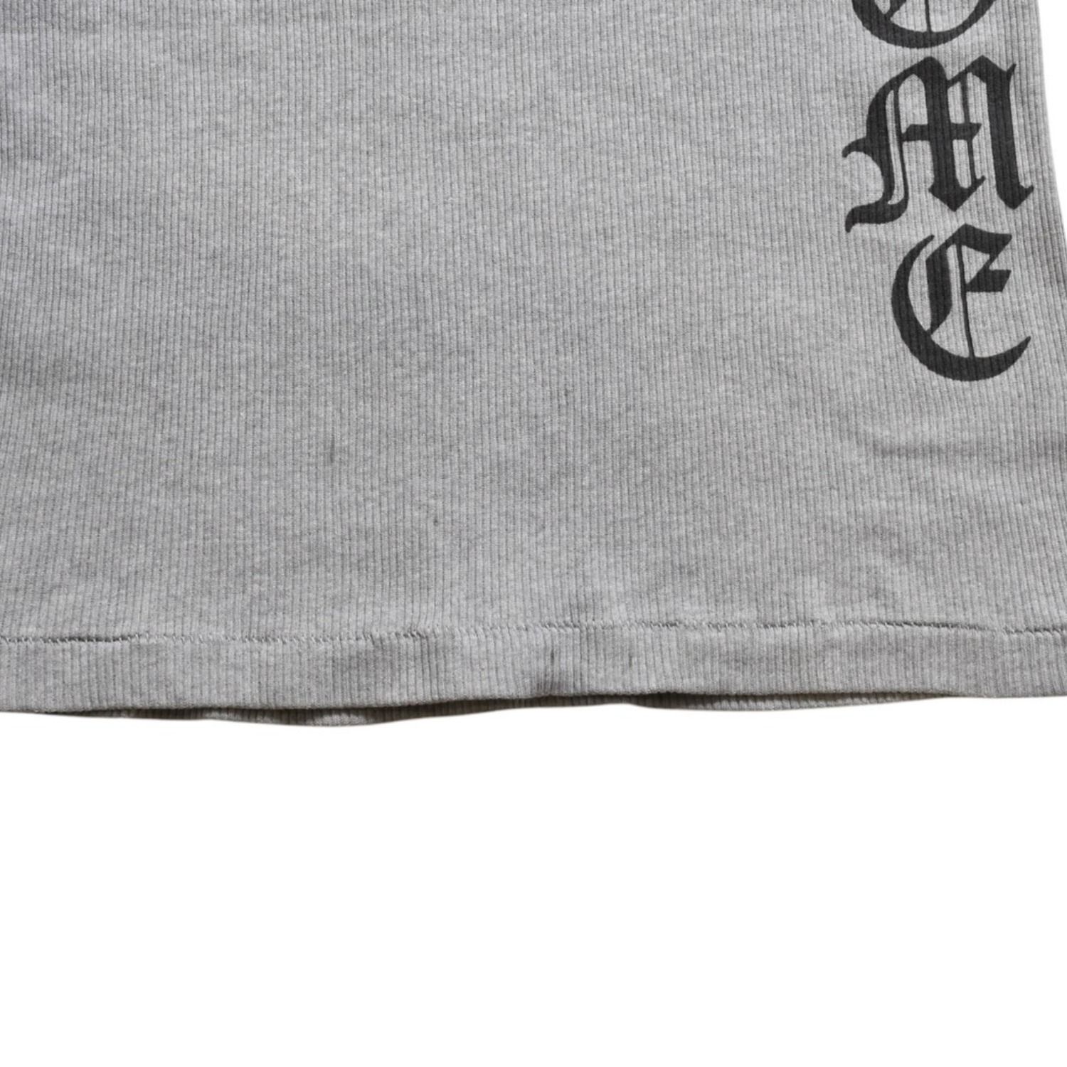 極美品 CHROME HEARTS クロムハーツ サイドロゴ リブタンクトップ