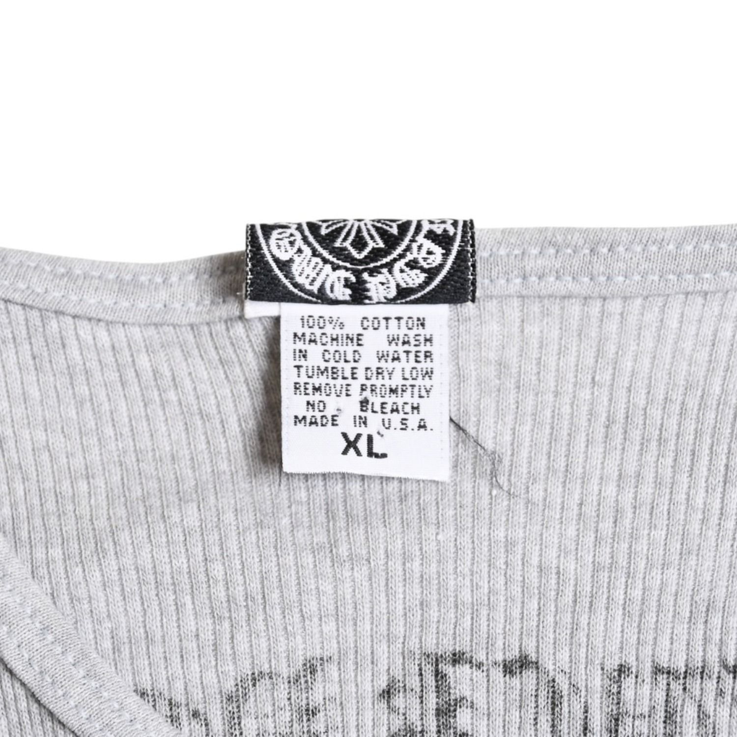 極美品 CHROME HEARTS クロムハーツ サイドロゴ リブタンクトップ