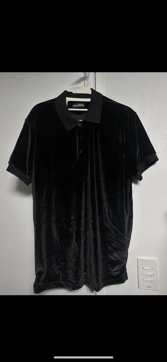 3サイズ) ボランテ ツアーベルベット マッスルフィット カラーTシャツ ブラック