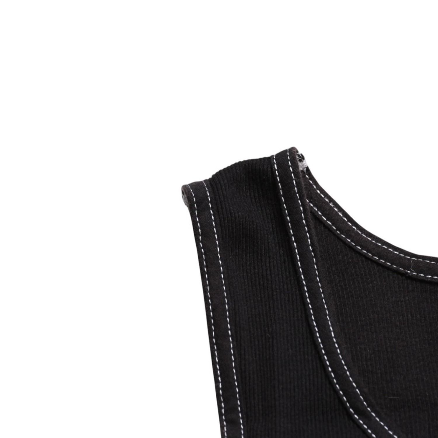 極美品 CHROME HEARTS クロムハーツ サイドロゴ リブタンクトップ