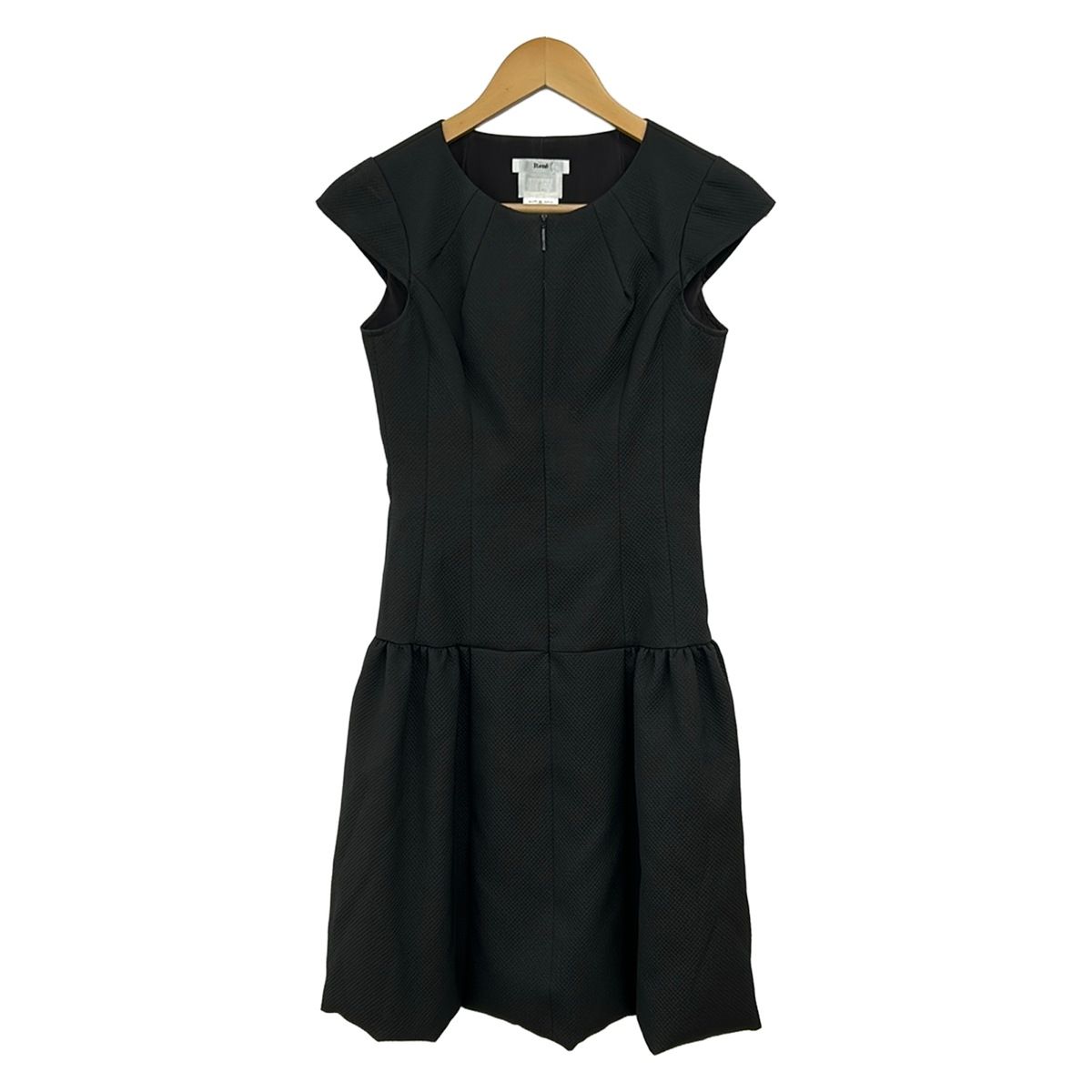 Rene(ルネ) ワンピース サイズ32 XS レディース美品 - 黒 クルーネック/半袖/ひざ丈/バルーンスカート 6,318円