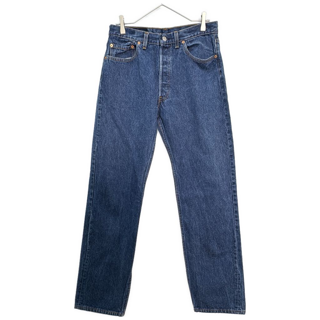 90年代 USA製 Levi\'s リーバイス 501 デニムパンツ ブルー(メンズ W33 L32)中古 古着 Y6622