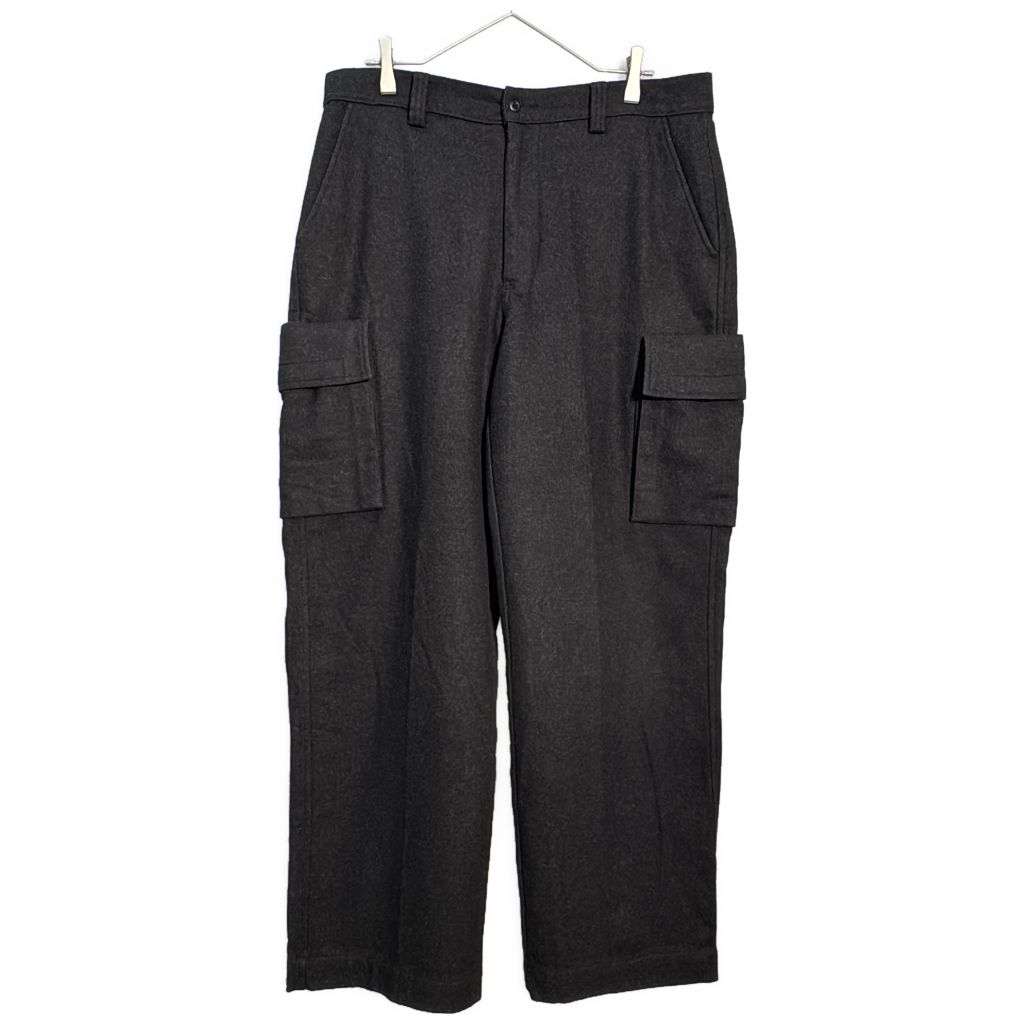 90年代 GAP ギャップ ウールカーゴパンツ オールドギャップ ブラック(メンズ W34 L30)中古 古着 Y6625 7,013円