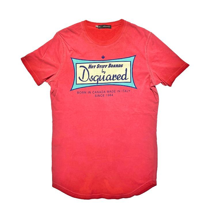 Dsquared2 ディースクエアード HOT STIFF BOARDS クルーネック Tシャツ