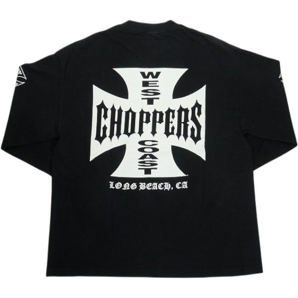 Size【XL相当】 VINTAGE ヴィンテージ West Coast Choppers ウェストコーストチョッパーズ Iron Cross LS Tee ロンT 黒 【中古品-良い】 30013433