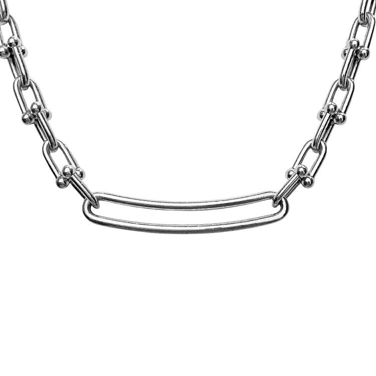 Tiffany&Co. ティファニー ハードウェア リンク ネックレス 63357901 17inch スターリングシルバー Ag925 SV925 レディース