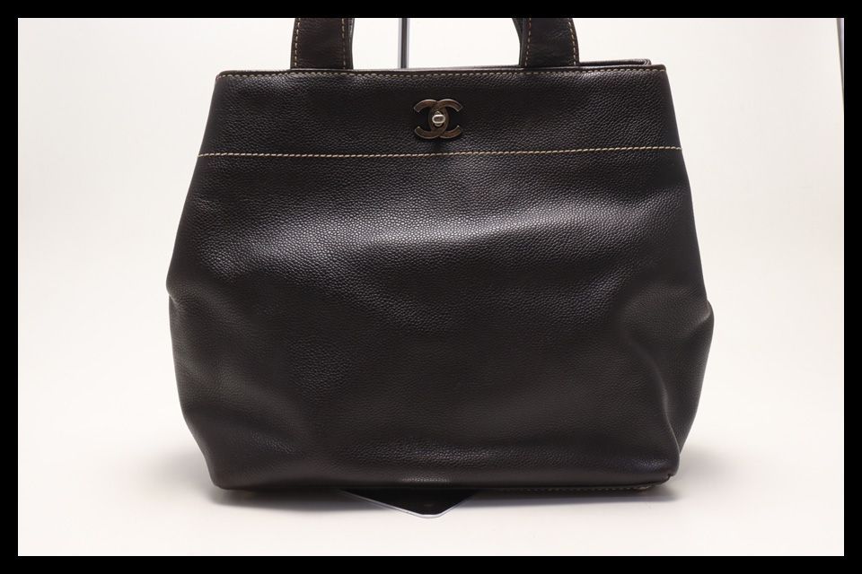 ■シャネル　7番台　キャビアスキン　ハンドバッグ　トートバッグ　CHANEL■0716ol132-1D