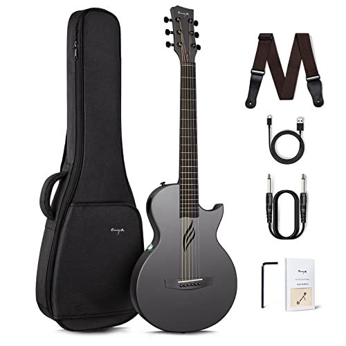 msEnya Nova Go SP1 35インチ スマートギター アコースティックギター エレキギター 【AcousticPlus搭載】 カーボン一体成型 | 内蔵エフェクト（アンプ不要）/ Bluetoothスピーカー / USB-C OTG録音 / 消音ヘ