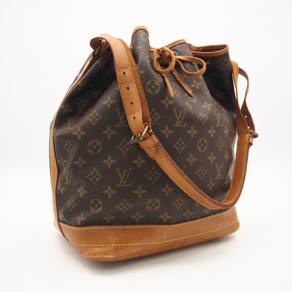 ★3日以内返品可★ LOUIS VUITTON ルイ・ヴィトン モノグラム ノエ M42224 ハンドバッグ ブラウン ベージュ コーティングキャンバス レザー レディース 29,978円