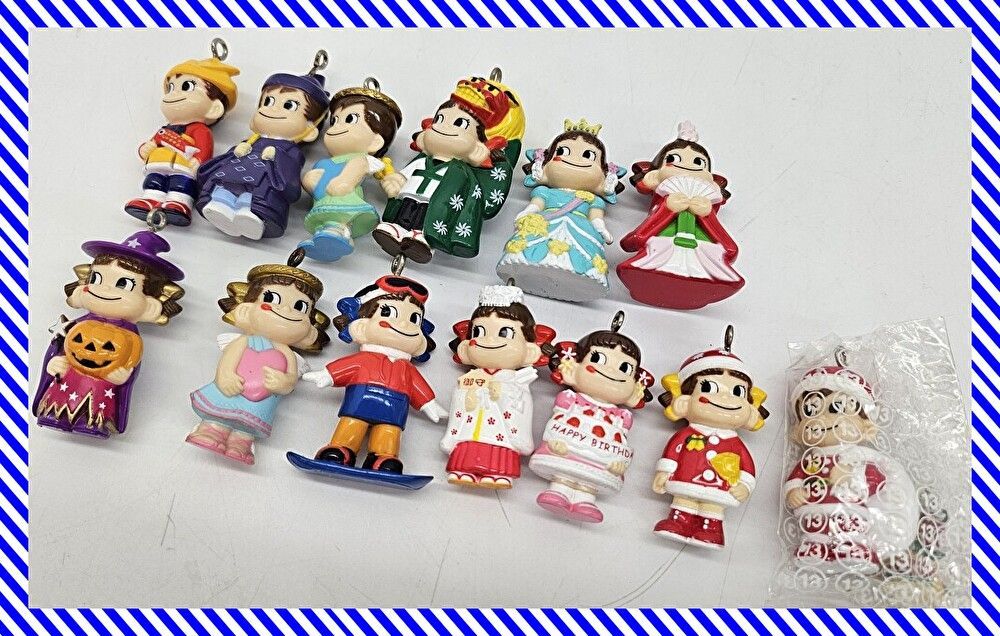 Artículo de almacenamiento sin abrir Fujiya Mini Mini Peko-chan 2.ª edición Feliz aniversario Mascota de Halloween Figura comercial Candy Toy Retro F