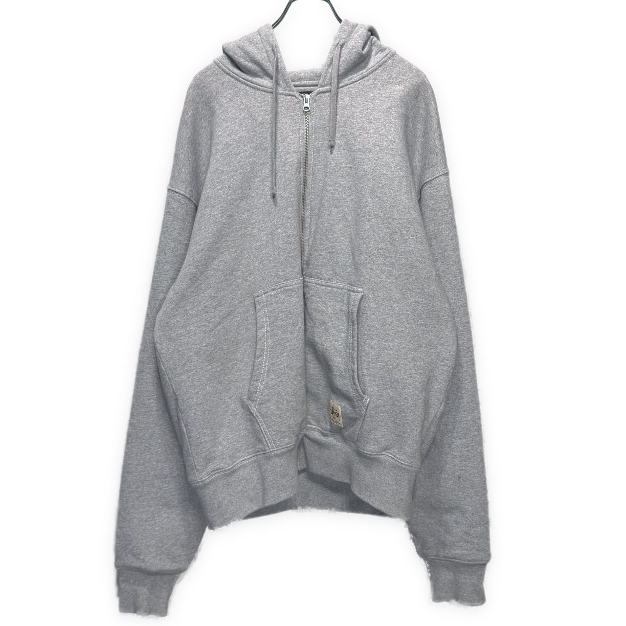 STUSSY ステューシー サイズXL DOUBLE FACE LABEL ZIP HOODIE ジップ