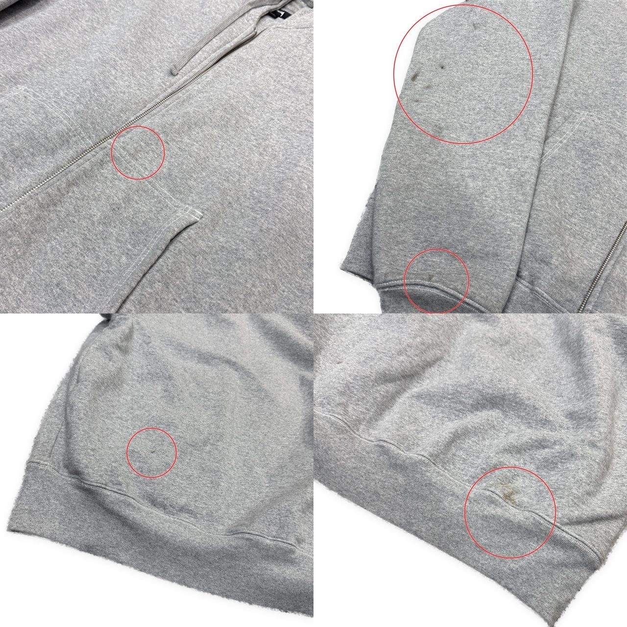 STUSSY ステューシー サイズXL DOUBLE FACE LABEL ZIP HOODIE ジップパーカー フルジップ フーディ 参考定価￥25,080 STUSSY ステューシー サイズXL DOUBLE FACE LABEL ZIP HOODIE ジップ