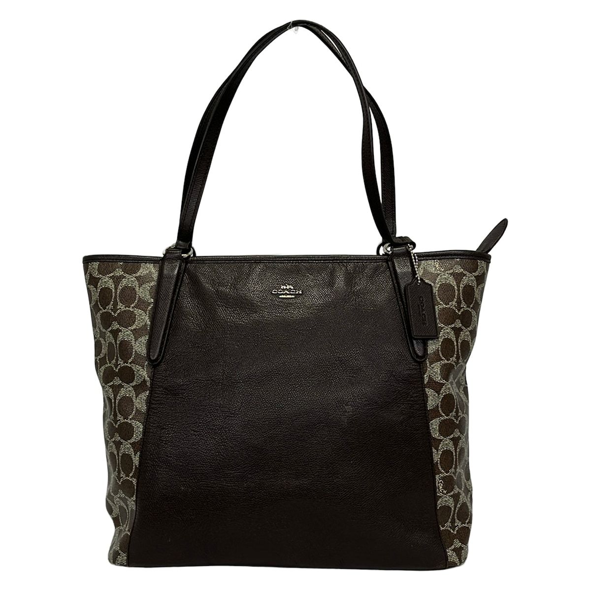 COACH(コーチ) ショルダーバッグ シグネチャー柄 33480 ダークブラウン 