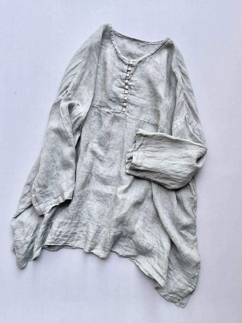 nestrobe☆リネン先染めガーゼビッグブラウス nest Robe ネストローブ 