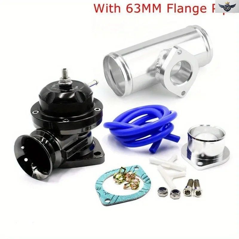 TYPE-RS ターボブローオフバルブ 25PSI BOV 63MM フランジパイプ付き GD-RS FV RZ ブローオフバルブアダプター L=150MM カスタムパーツ