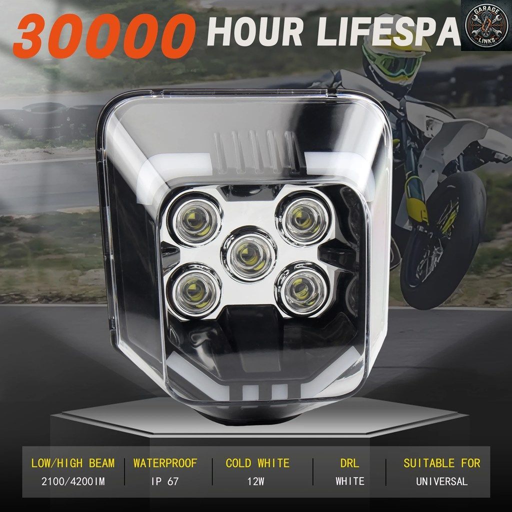 ハスクバーナ モーターサイクル LED ヘッドライト プレート TE TC FE FC 150 200 500 2012 ~ 2023 モペット チューニング