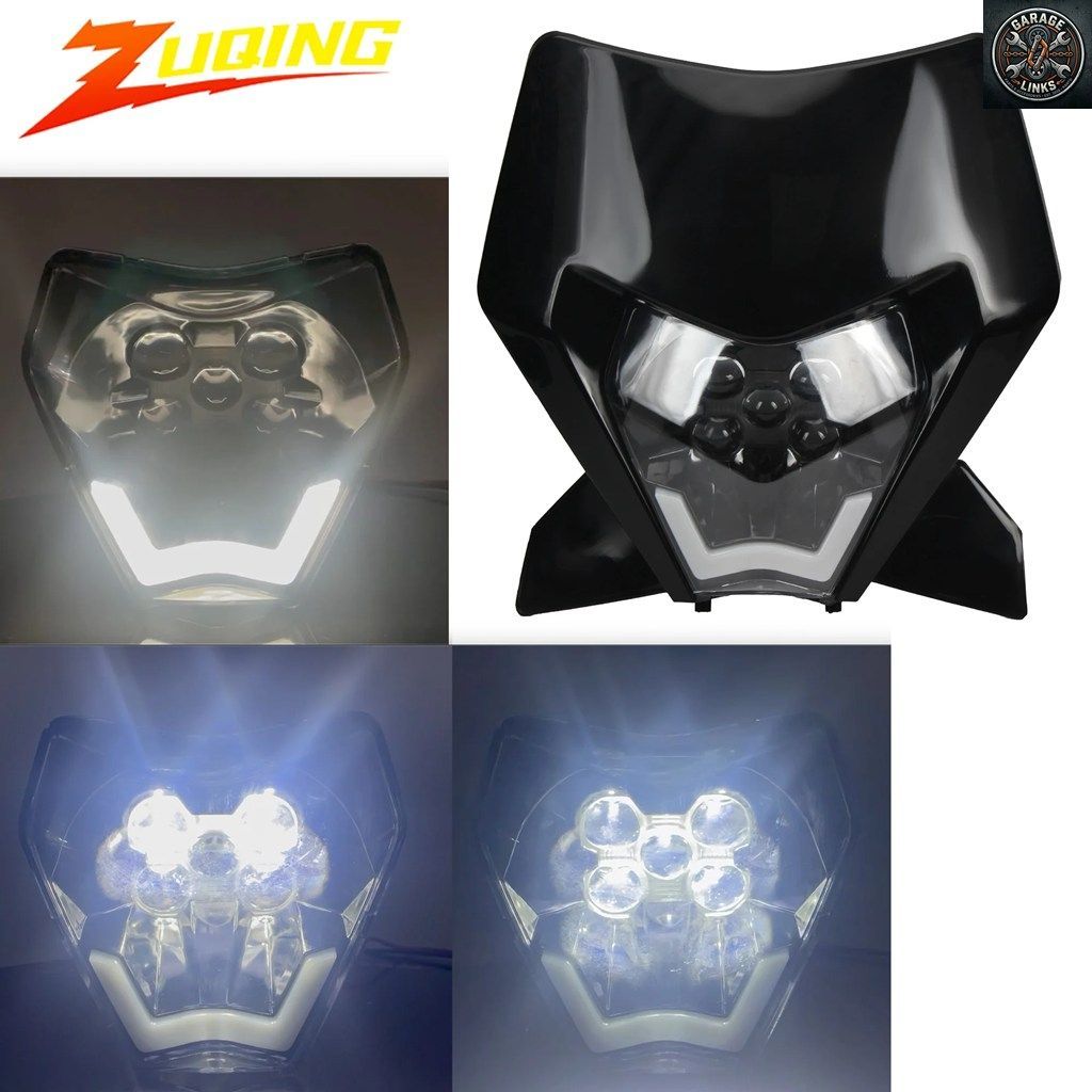 オートバイ用LEDヘッドライト KTM EXC SX XC 250 300 450 2024 2025 ヘッドランププレート デイタイムランニングライト