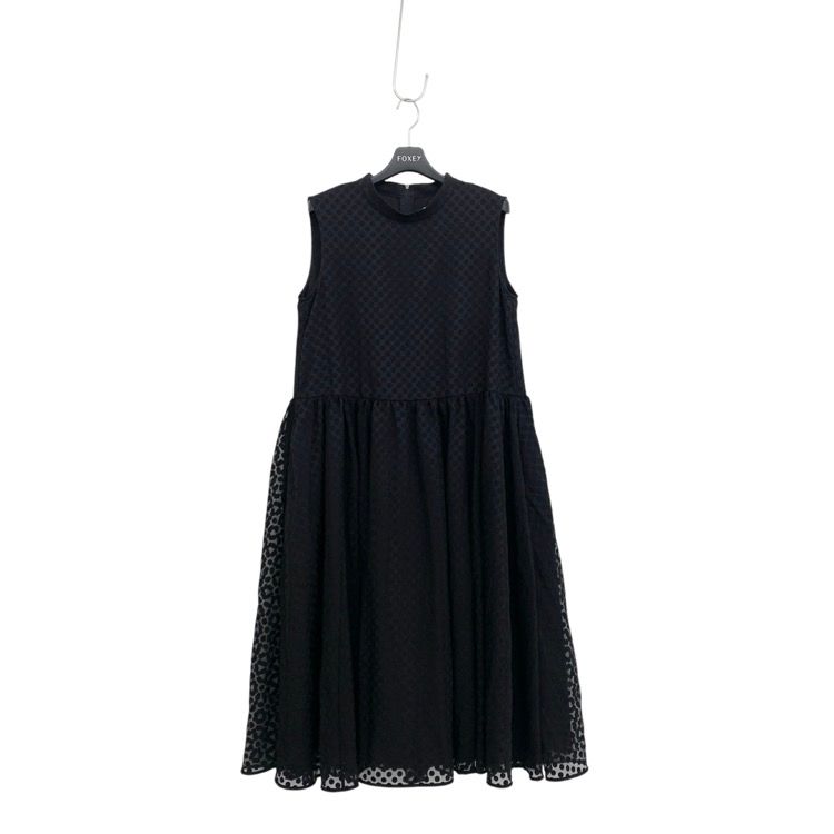FOXEY NEWYORK フォクシー ドレス コチネレ モックネック ブラック 40 44854-NAOOE