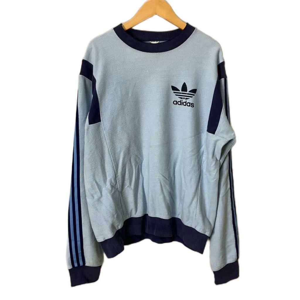 アディダス adidas ヴィンテージ オールド カットソー トレフォイル Tシャツ 長袖 スカイブルー 6,408円