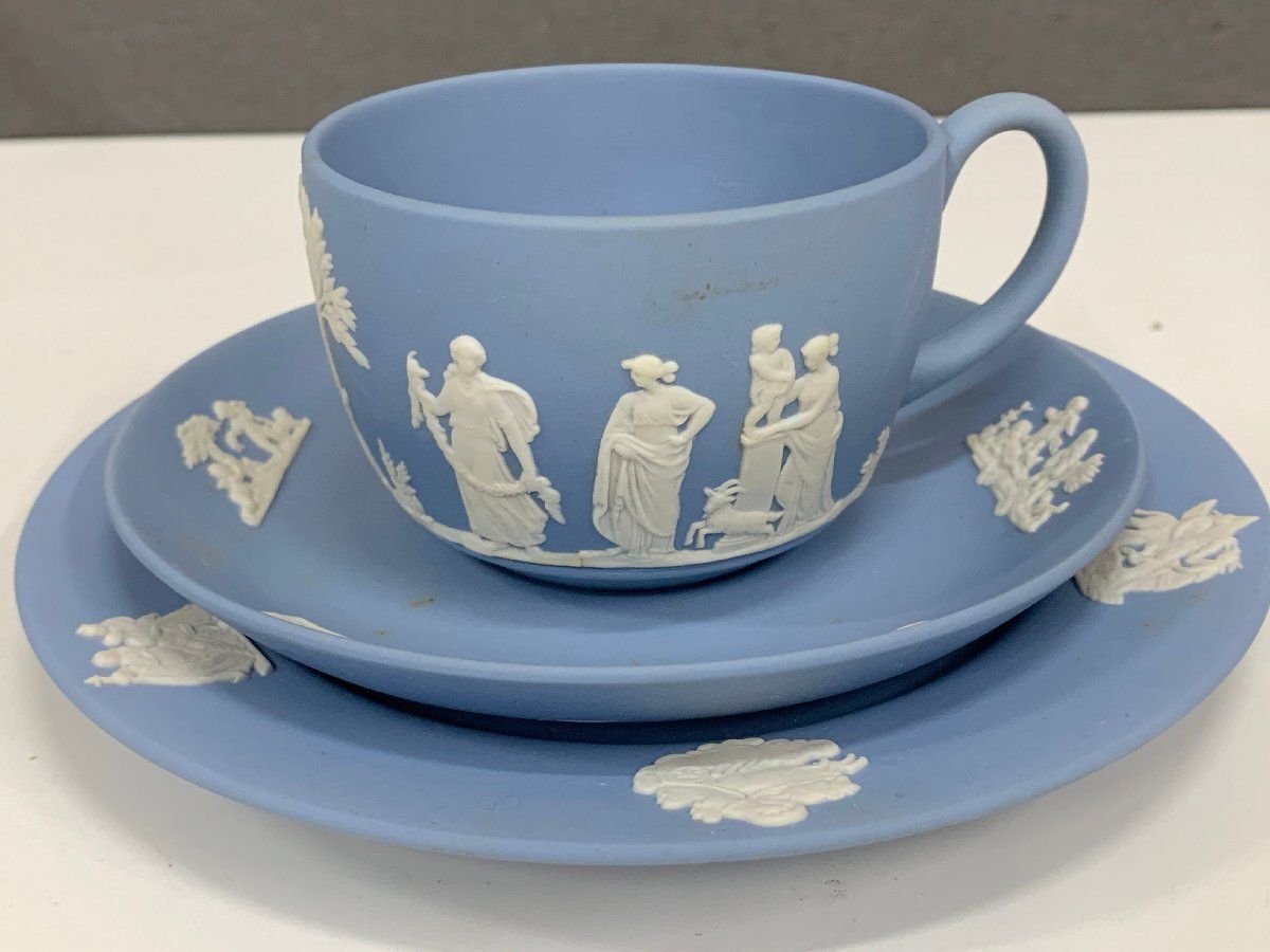 ○ウェッジウッド Wedgwood ジャスパー ペールブルー 10点セット