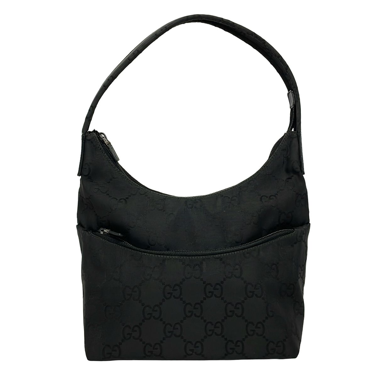 GUCCI(グッチ) ショルダーバッグ GG柄 0013386 黒 レザー - メルカリ