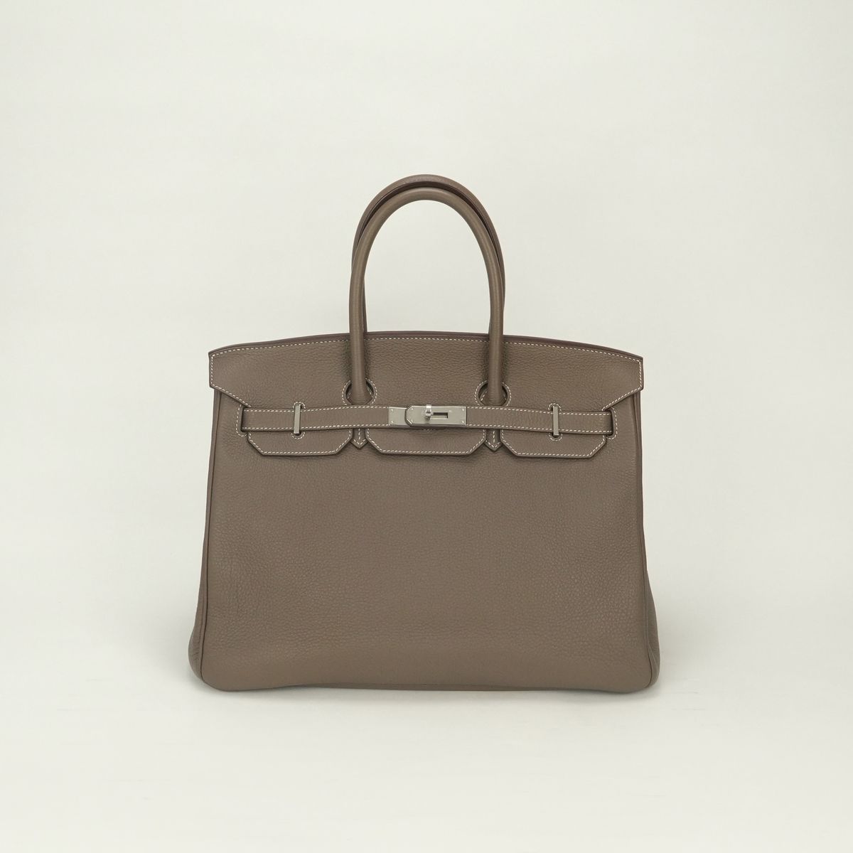 エルメス HERMES バーキン35 バーキン 35 バッグ トートバッグ トゴ エトゥープ Etoupe グレー Grayグレージュ Greige 灰色 シルバー金具 ハンドバッグ