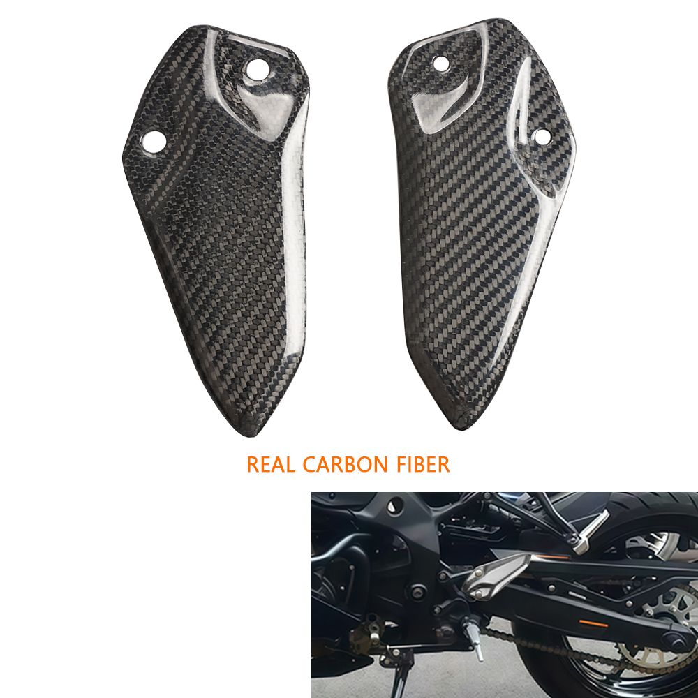 Kawasaki ZX-4R ZX-4RR ZX-25R 用 カーボン柄 ヒールガード