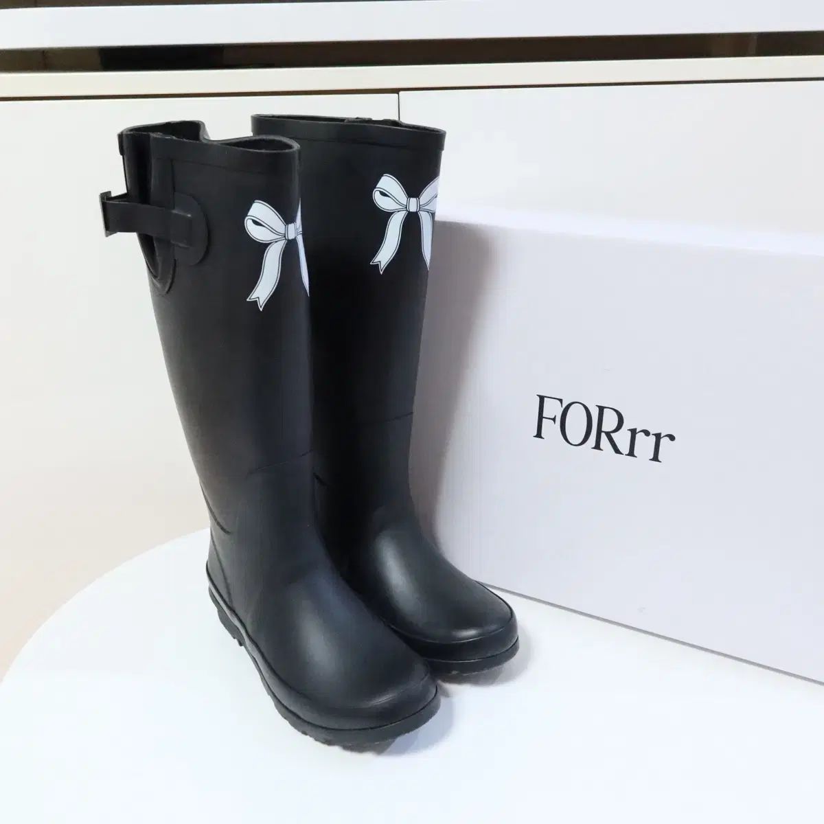 FOR ORR ポルンン レディース レインブーツ ブラック リー IN 240 6,793円