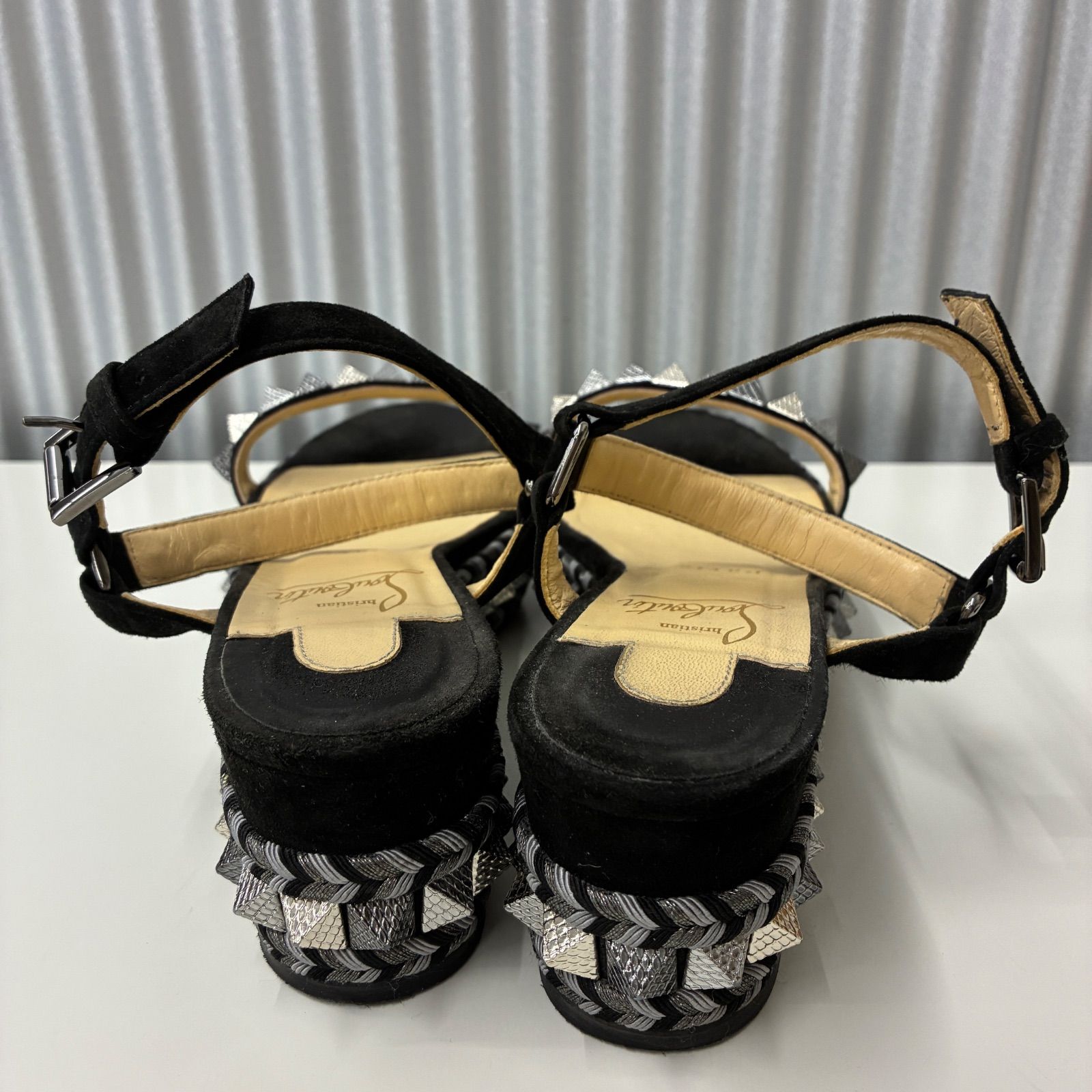 Christian Louboutin メタルスパイクサンダル 厚底 - メルカリ