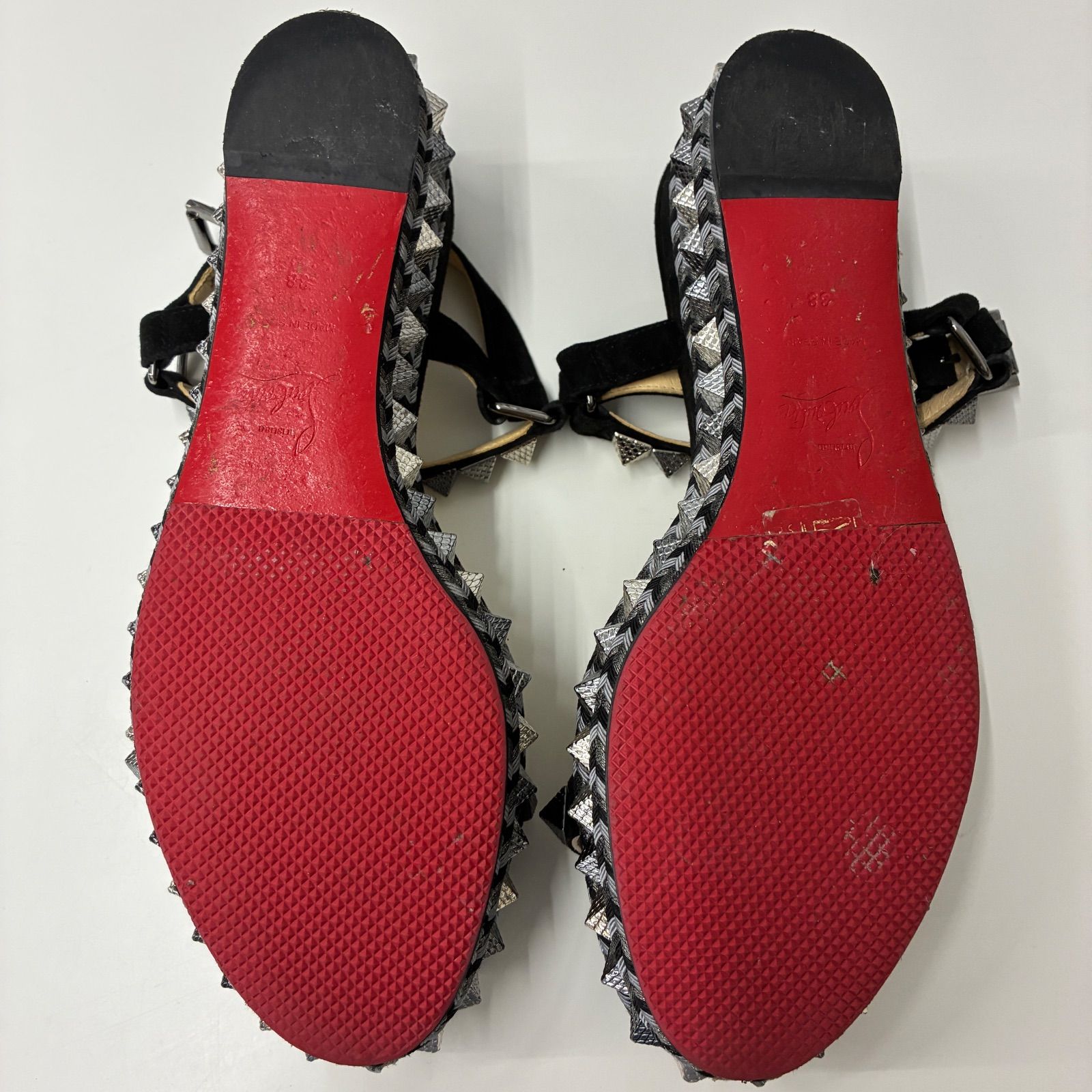 Christian Louboutin メタルスパイクサンダル 厚底 - メルカリ