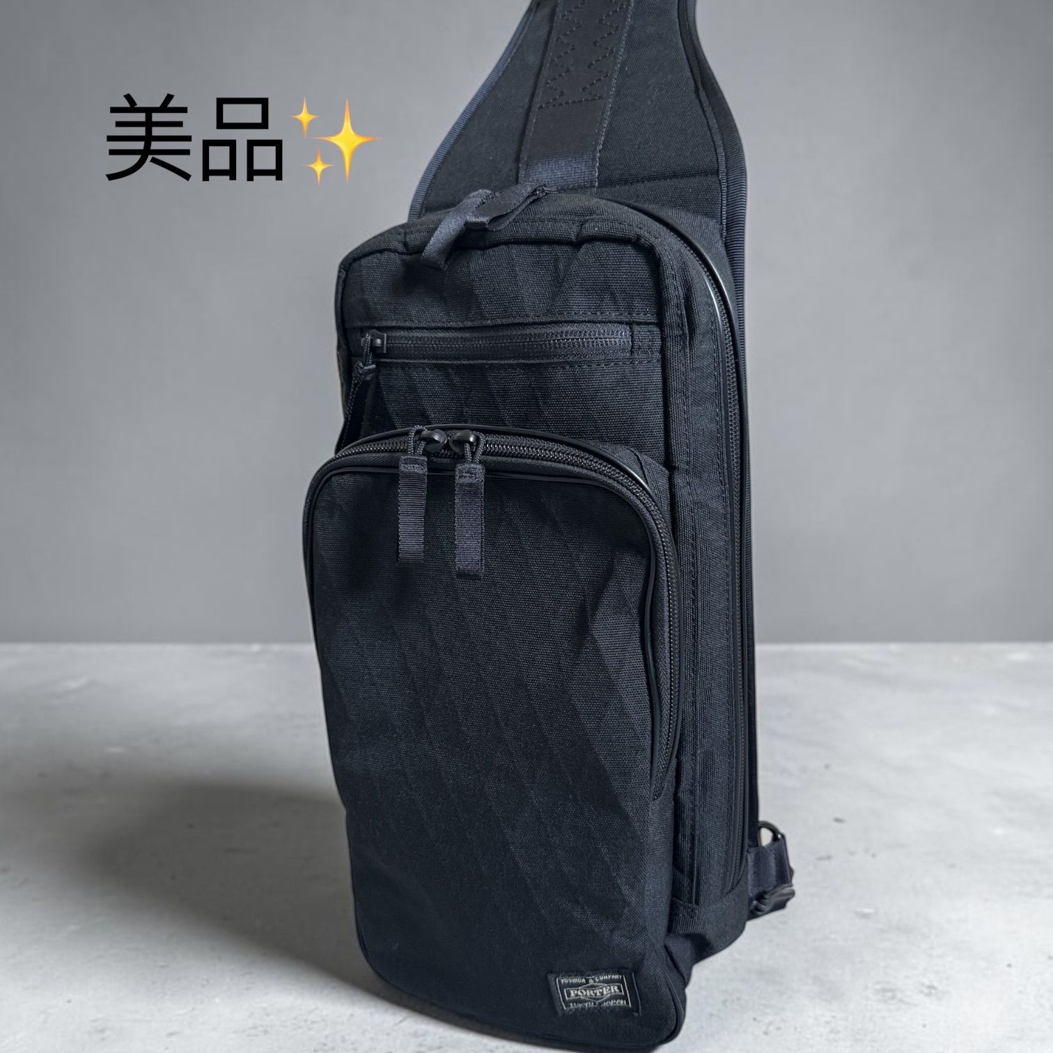 美品】ポーター 吉田カバン ハイブリッド ボディバッグ スリング 