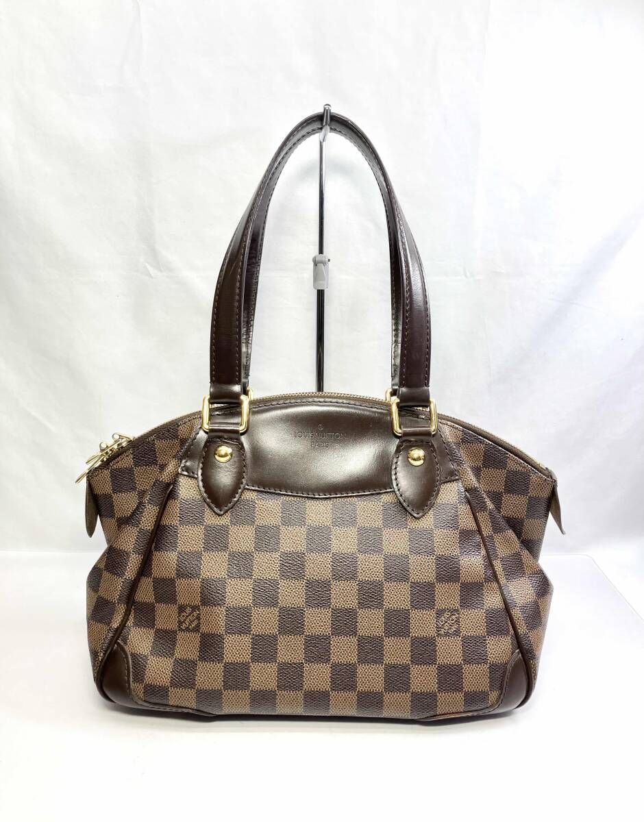 【鑑定書付】 LOUIS VUITTON ルイヴィトン ダミエ ヴェローナN41117 PM DU＊＊50 ブラウン系 ハンドバッグ 76,929円
