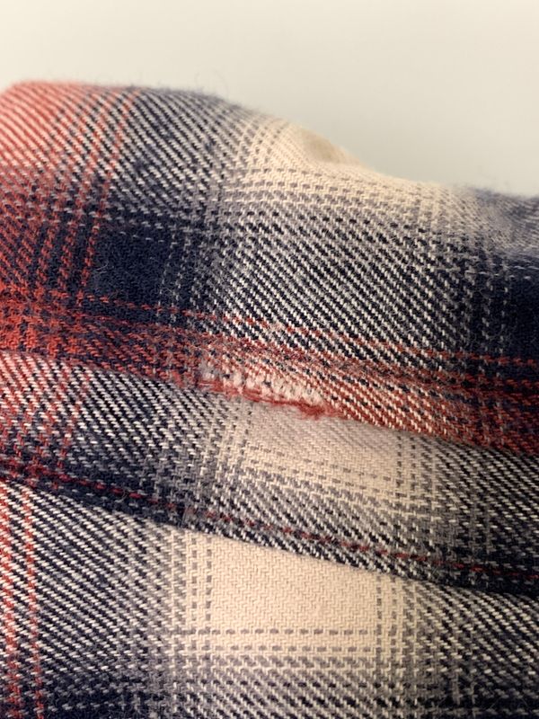 中古品】 RAGS MCGREGOR ラグス マックレガー OMBRE CHECK SHIRT