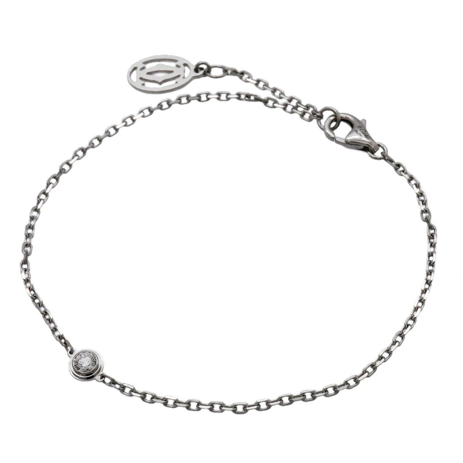 カルティエ(Cartier) カルティエ ブレスレット ダムール SM 1PD 18KWG ホワイトゴールド ダイヤモンドレディース