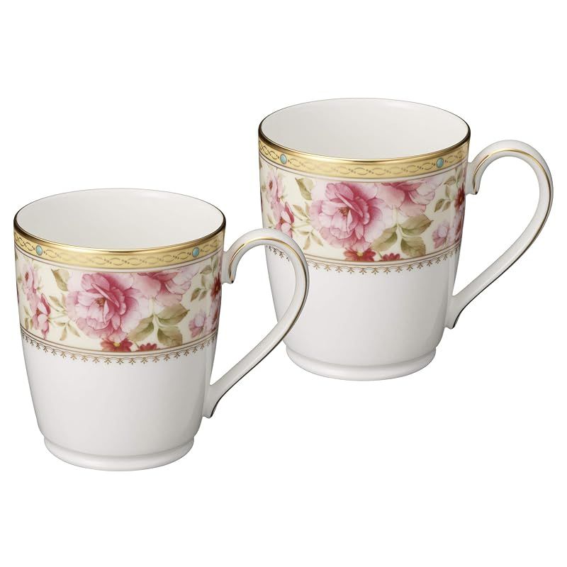 【新品】 Noritake ノリタケ マグカップ ( ペアセット ) 295cc ハートフォード 2個 ボーンチャイナ P97280/4861