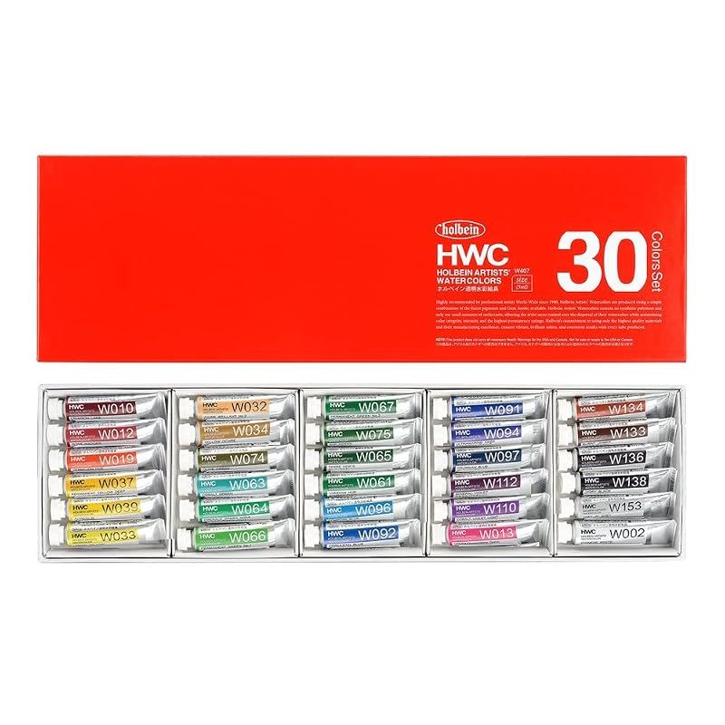 【新品】 ホルベイン 透明水彩絵具 W407 5ml 30色セット 1 8,470円