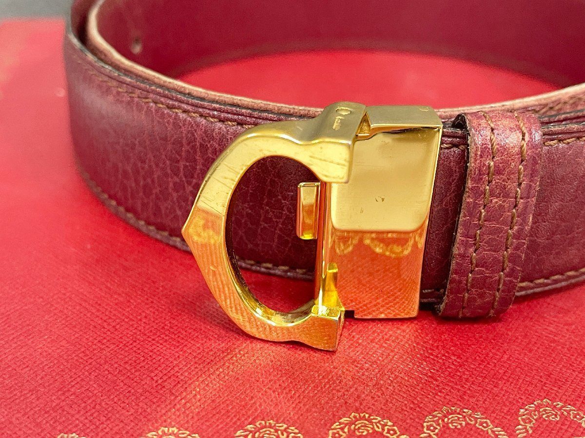 ▽カルティエ Cartier ベルト マストライン Cバックル ゴールド