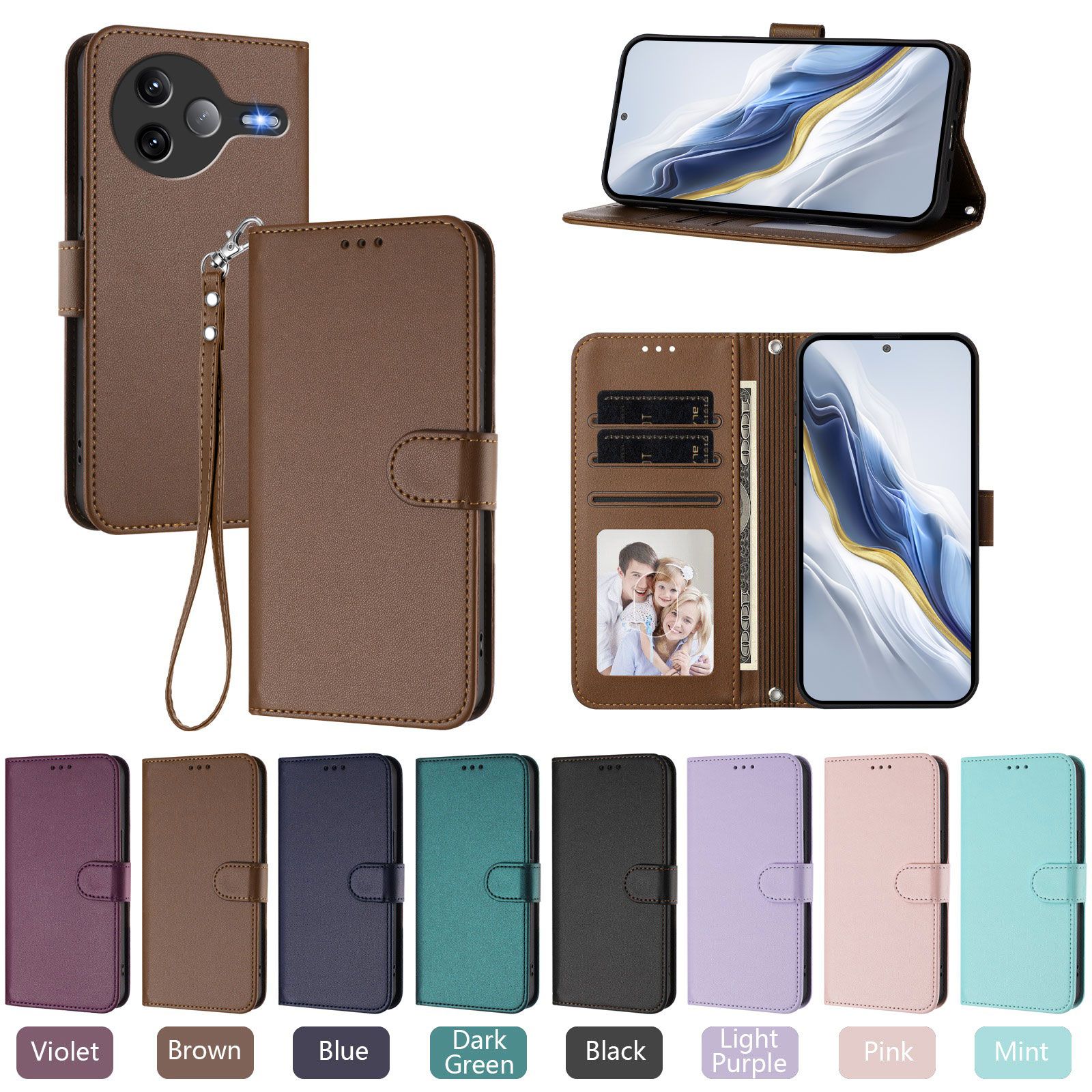 Xiaomi Poco F3/F5/F6/F7 Pro 用 高級レザーウォレットケース - メルカリ