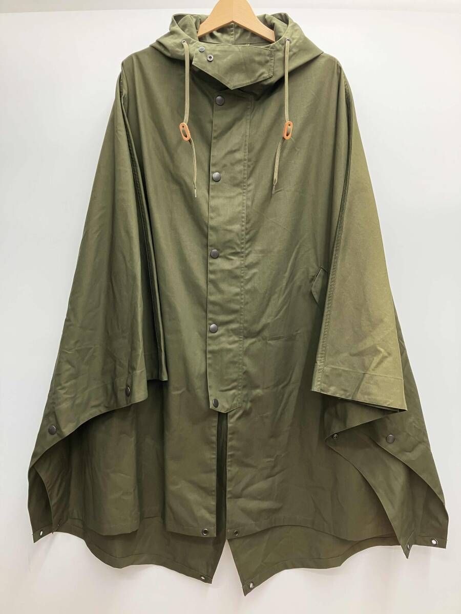 A VONTADEアボンタージ BRITISH FIELD RAIN PONCHO ポンチョ コート サイズF オリーブ 緑系 春秋