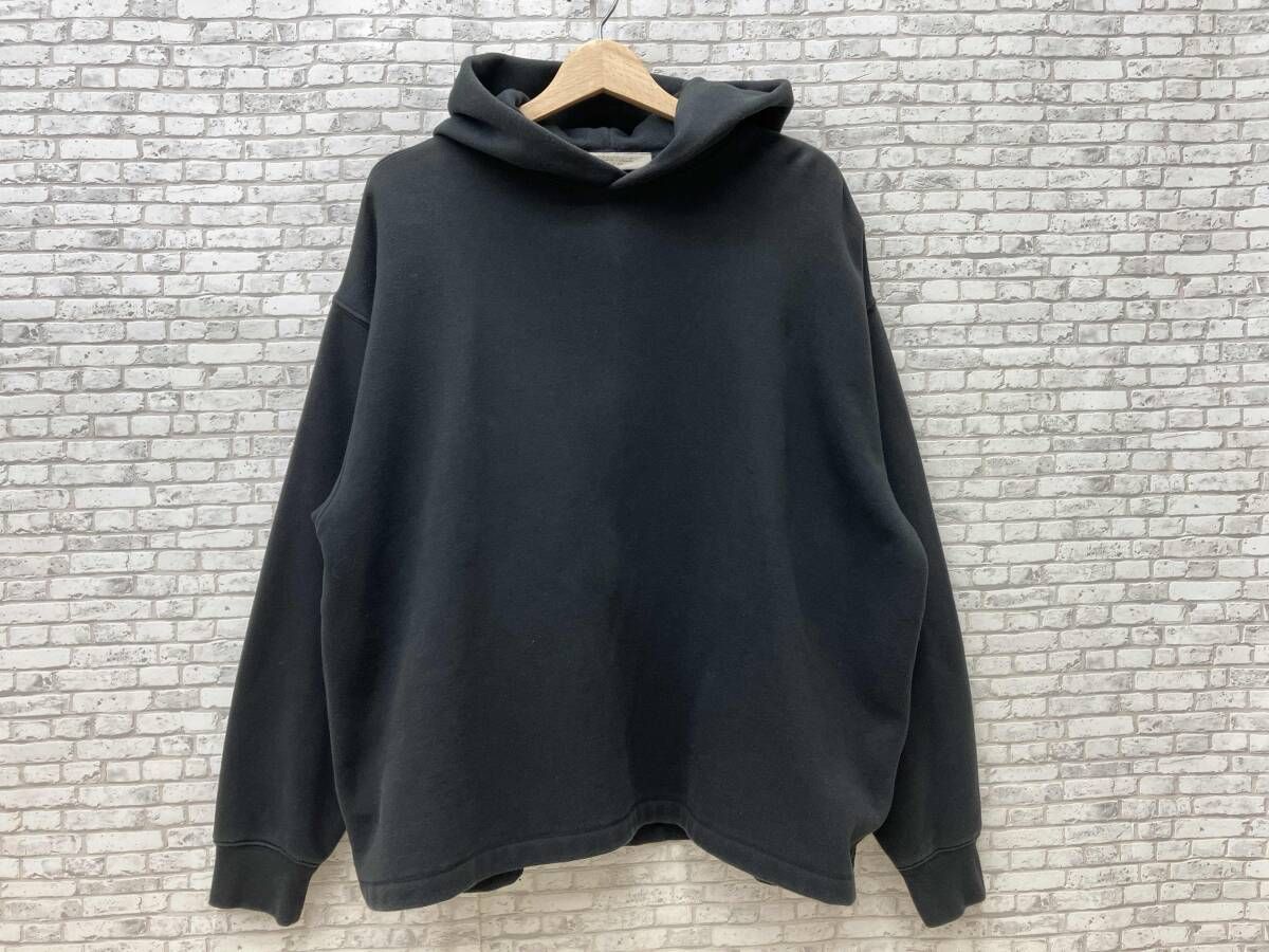 FEAR OF GOD ESSENTIALS フィアオブゴッド エッセンシャル Relaxed Hoodie 'Stretch Limo' スウェット 裏起毛 サイズS ブラック