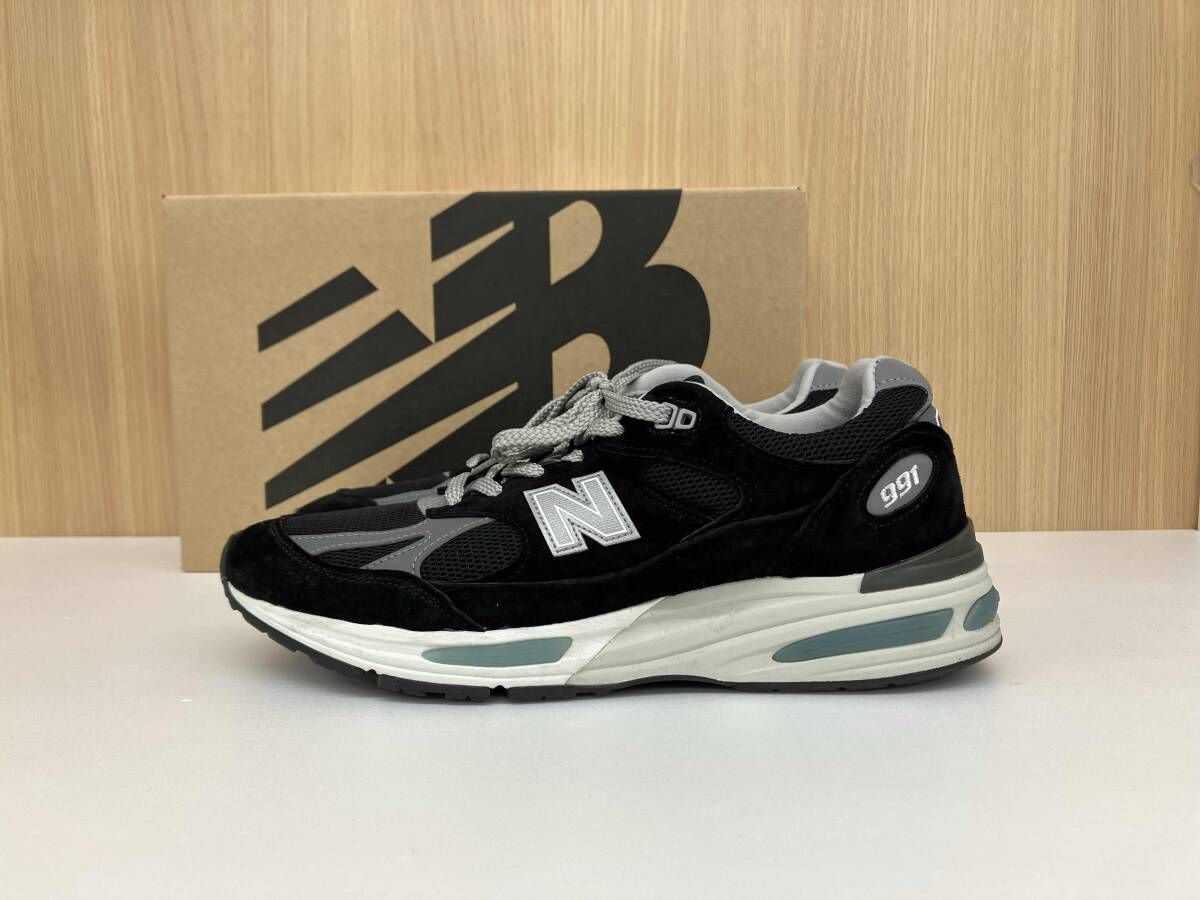 new balance ニューバランス U991BK2 UK製 スニーカー サイズ9.5 ブラック 通年